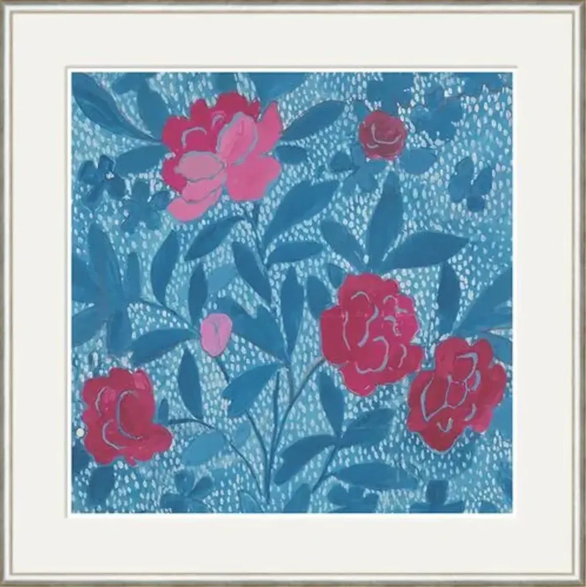 Paule Marrot - Floral Blue Variation I - Soicher Marin