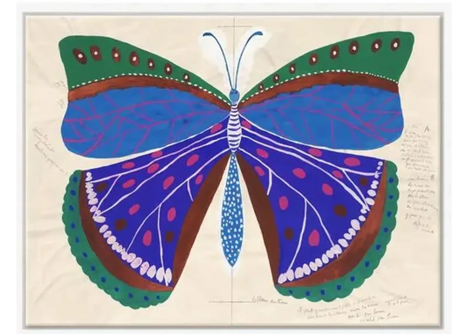 Paule Marrot - Butterfly Blue Variation III - Soicher Marin