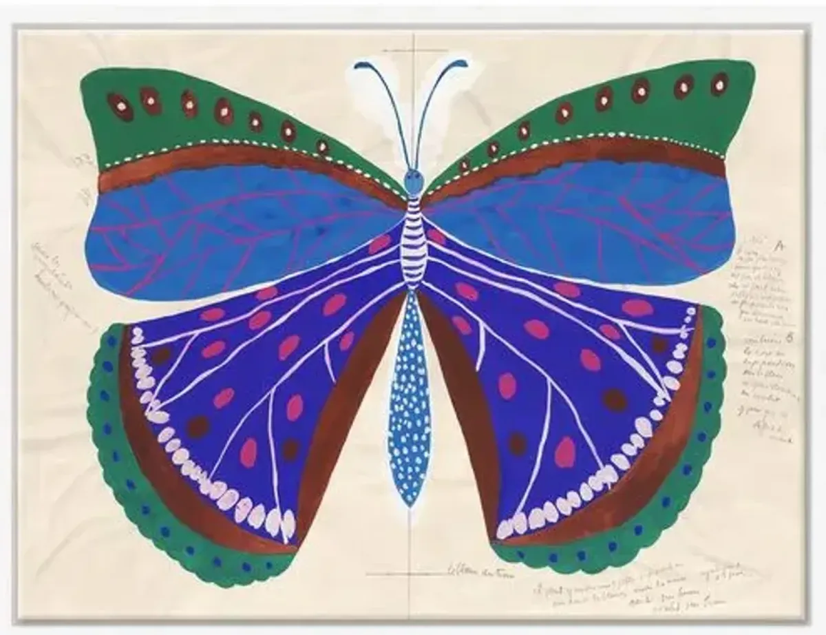 Paule Marrot - Butterfly Blue Variation III - Soicher Marin