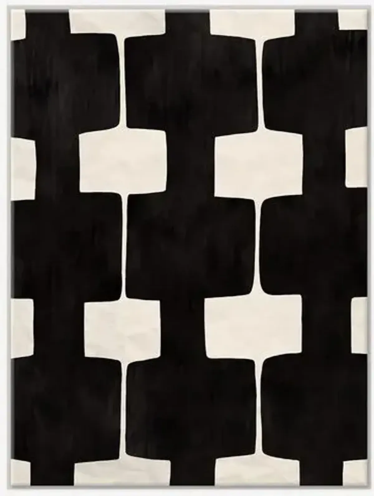 Paule Marrot - Black and White Abstract 4 Variation III - Soicher Marin