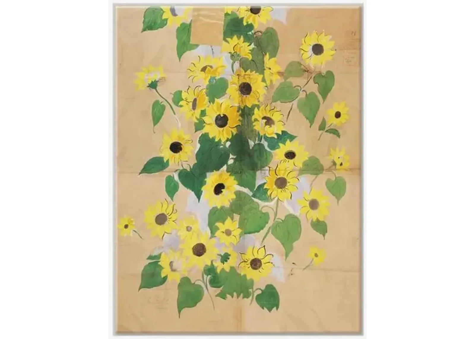 Paule Marrot - Sunflowers Variation II - Soicher Marin - Green