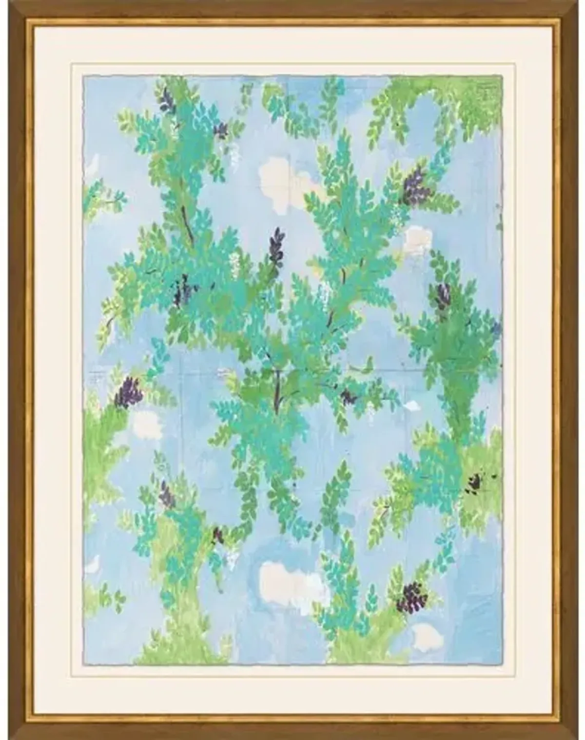 Paule Marrot - Arbres et Nuages Variation I - Soicher Marin - Blue