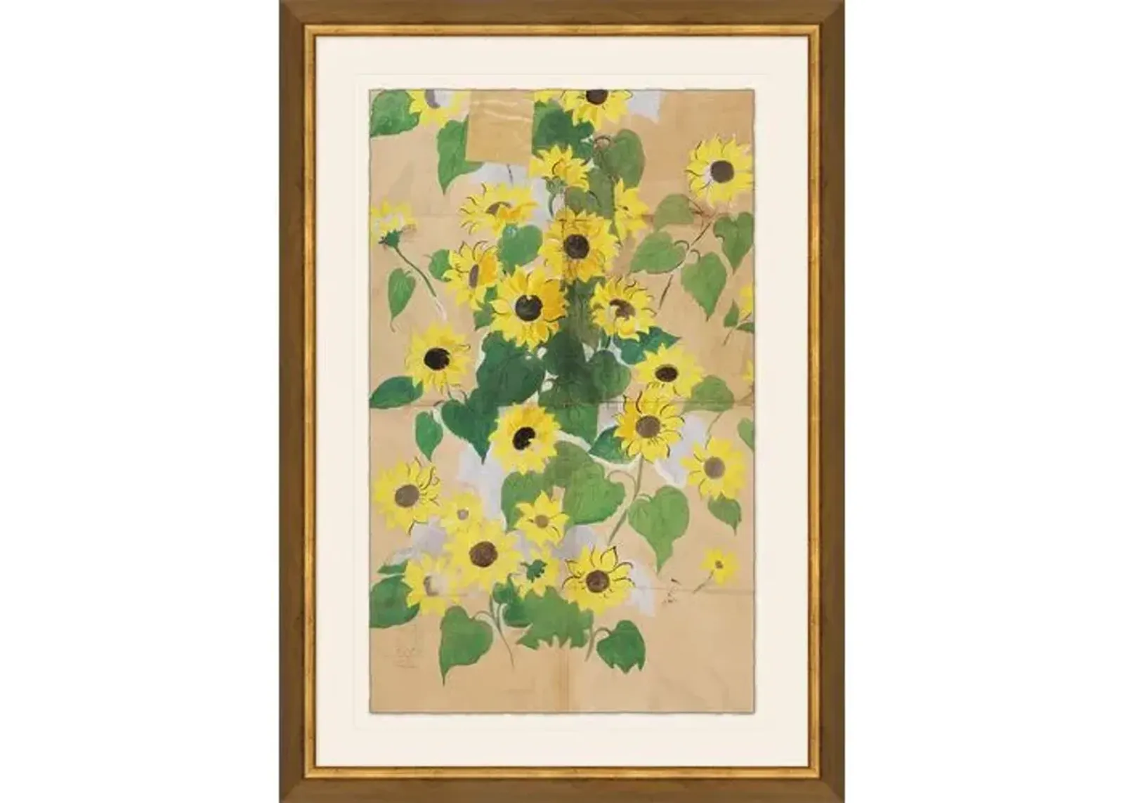 Paule Marrot - Sunflowers Variation II - Soicher Marin - Green