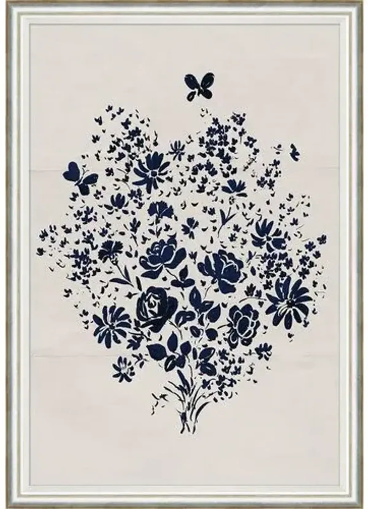 Paule Marrot - Blue Floral Bouquet - Soicher Marin