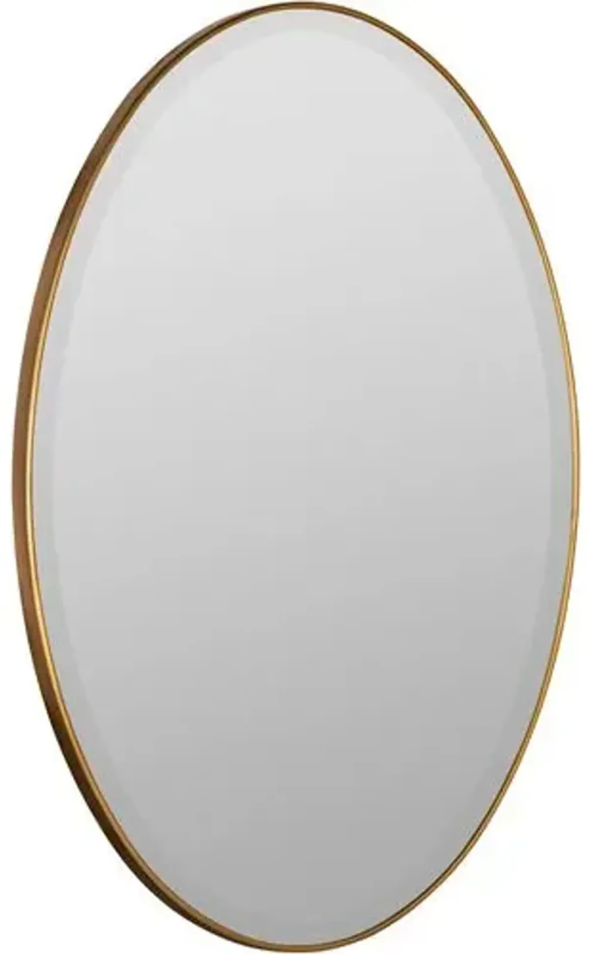 Jessie Oval Wall Mirror - Gold