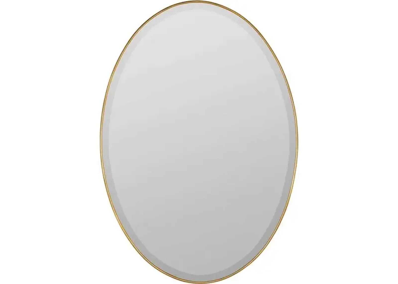 Jessie Oval Wall Mirror - Gold