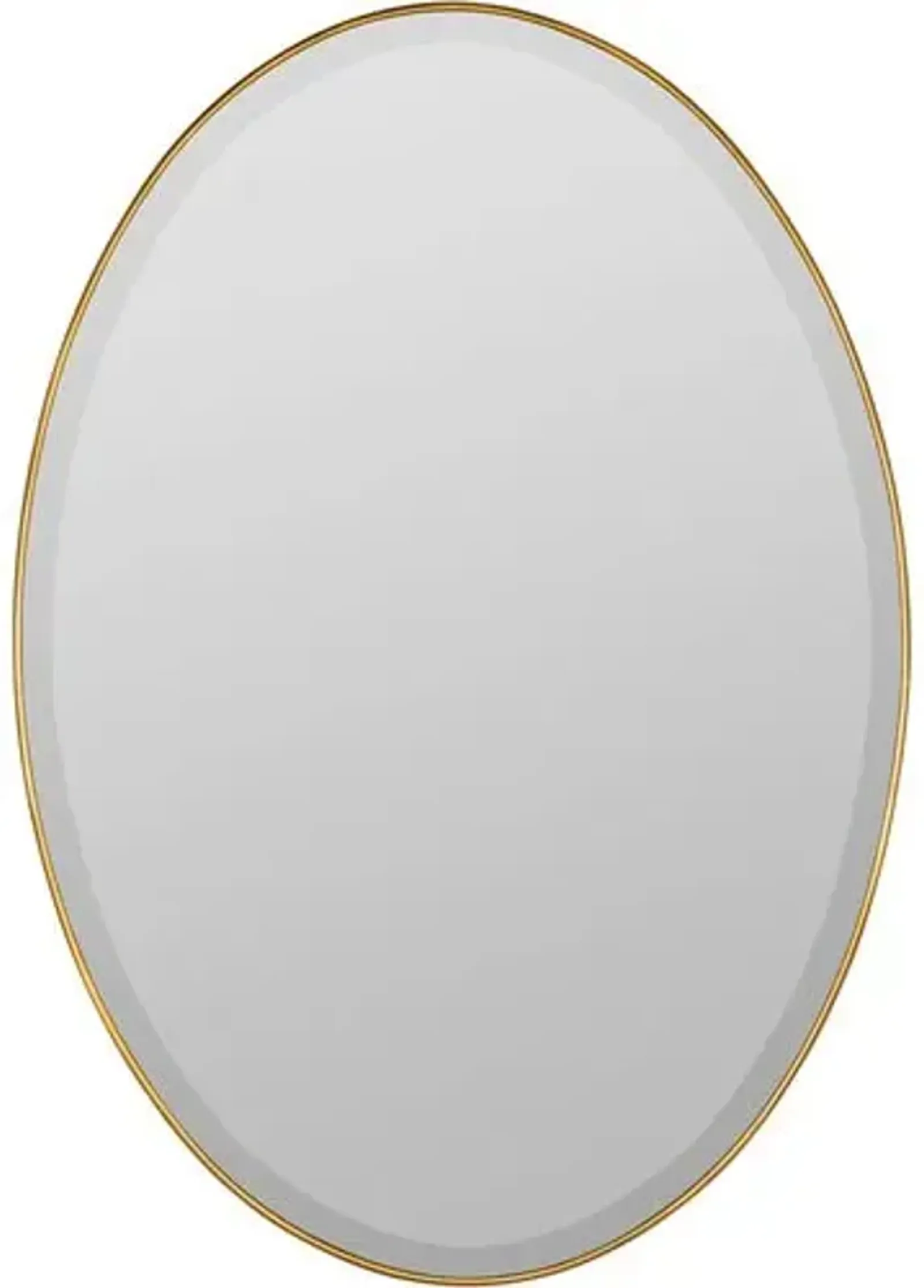 Jessie Oval Wall Mirror - Gold