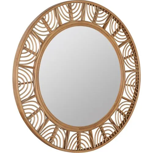 Owen Round Wall Mirror - Natural