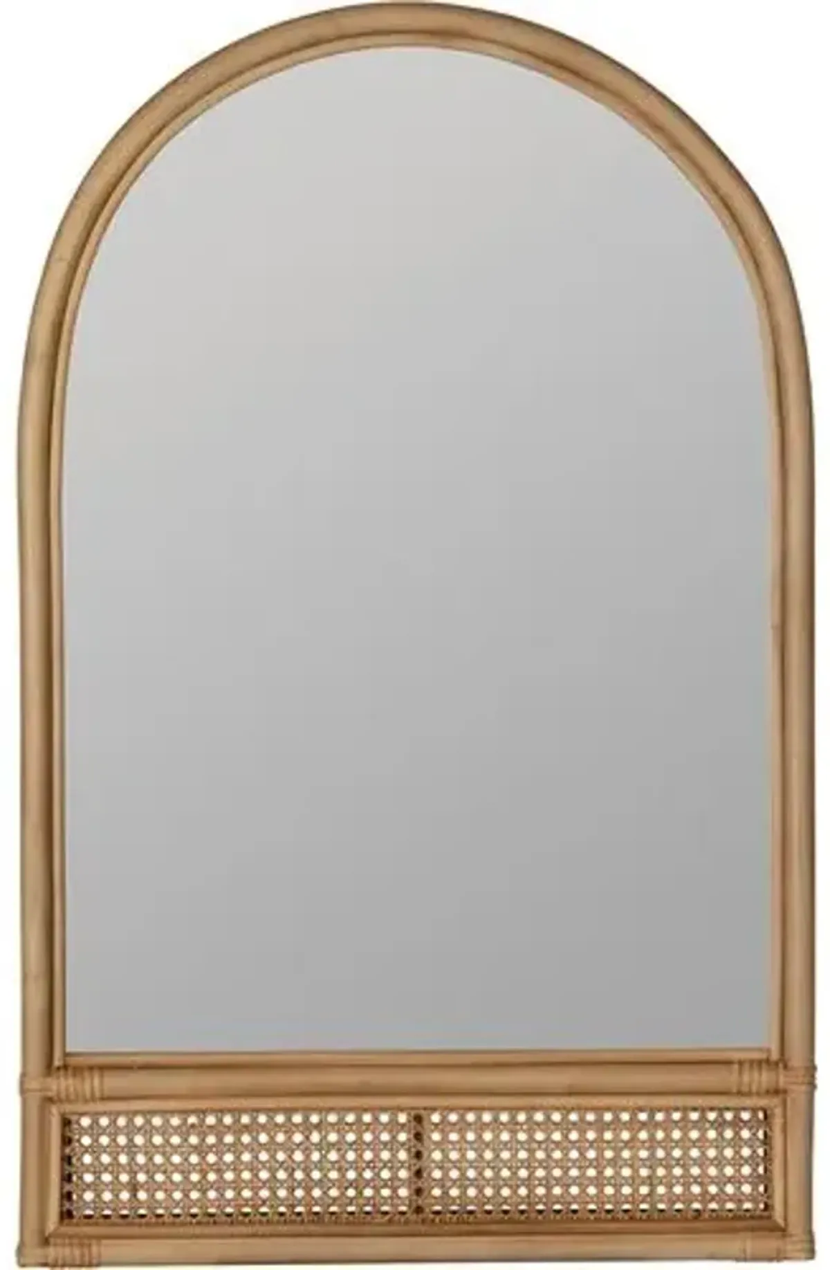 Mila Rattan Wall Mirror - Natural