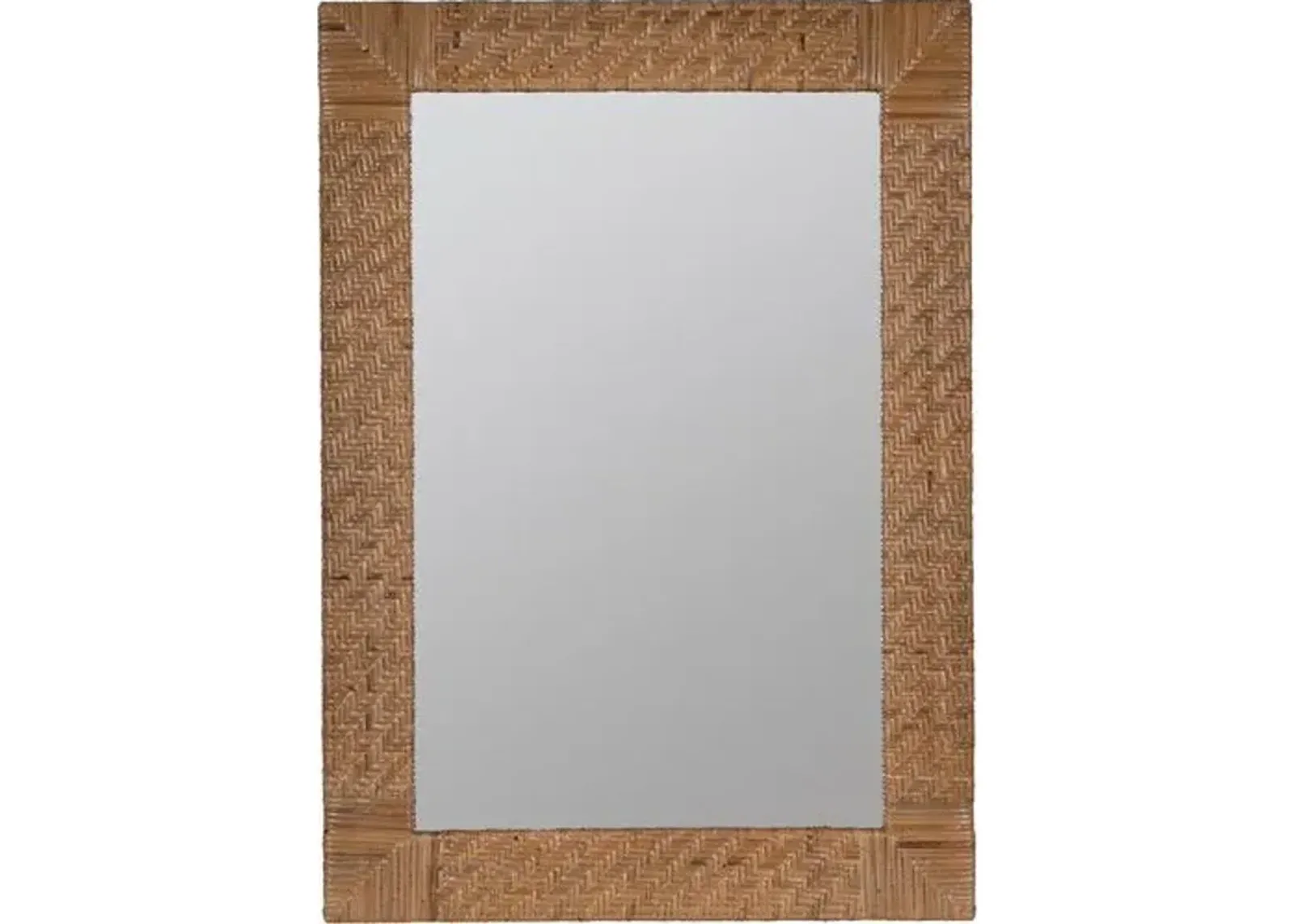 Alexis Rattan Wall Mirror - Natural