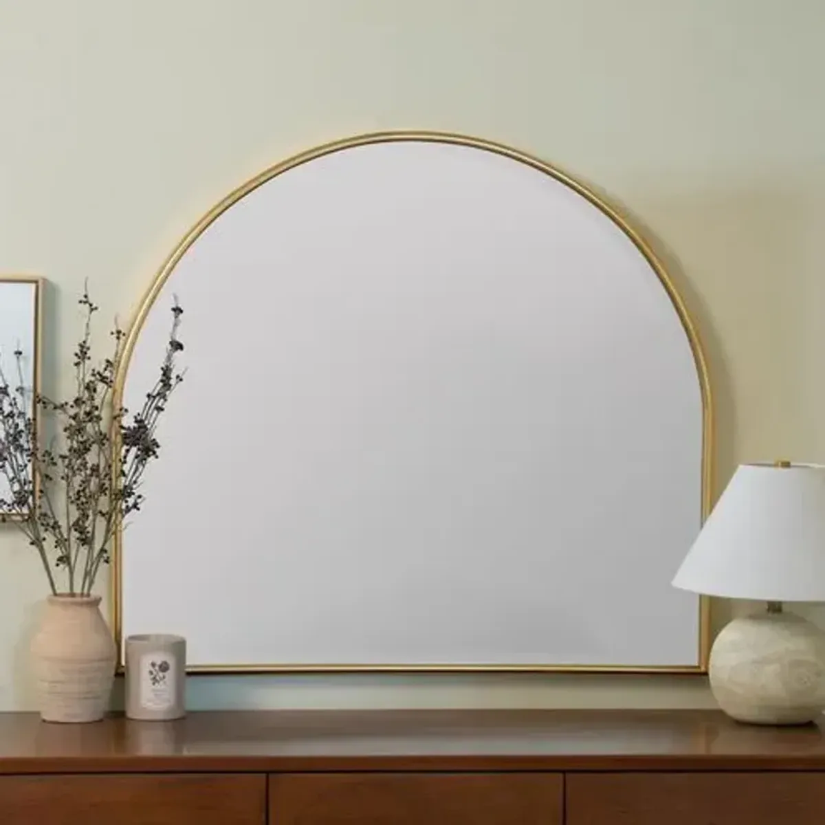 Alice Arched Wall Mirror - Gold