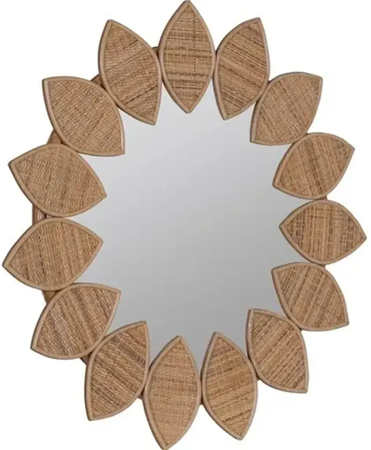 Serena Rattan Wall Mirror - Natural