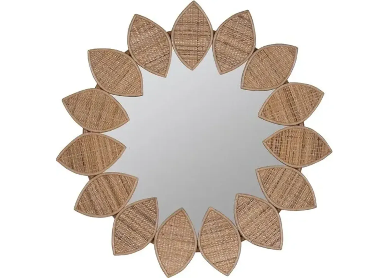 Serena Rattan Wall Mirror - Natural