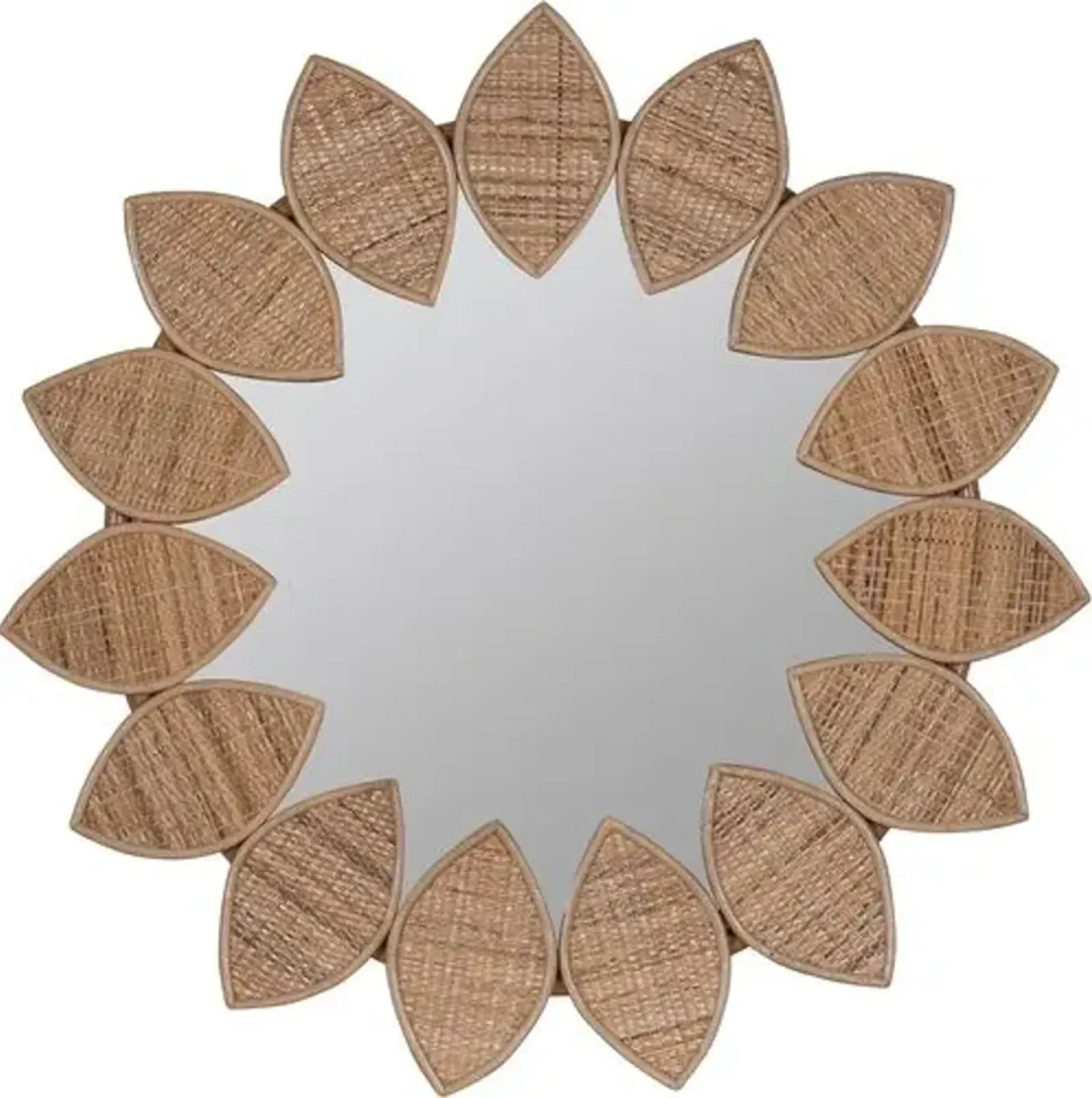 Serena Rattan Wall Mirror - Natural