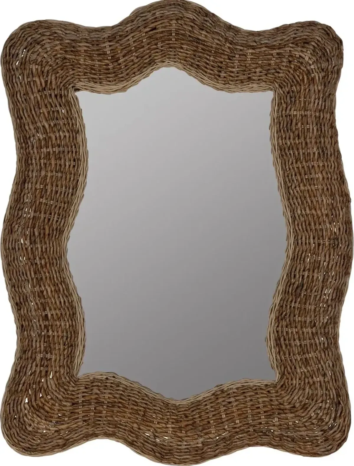 Morrison Banana Leaf Wall Mirror, Natural