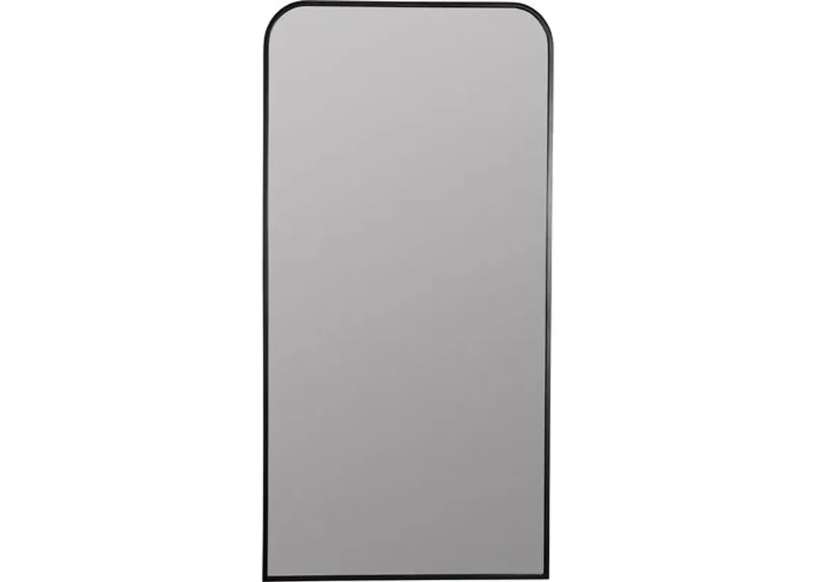 Amanda Metal Floor Mirror - Black