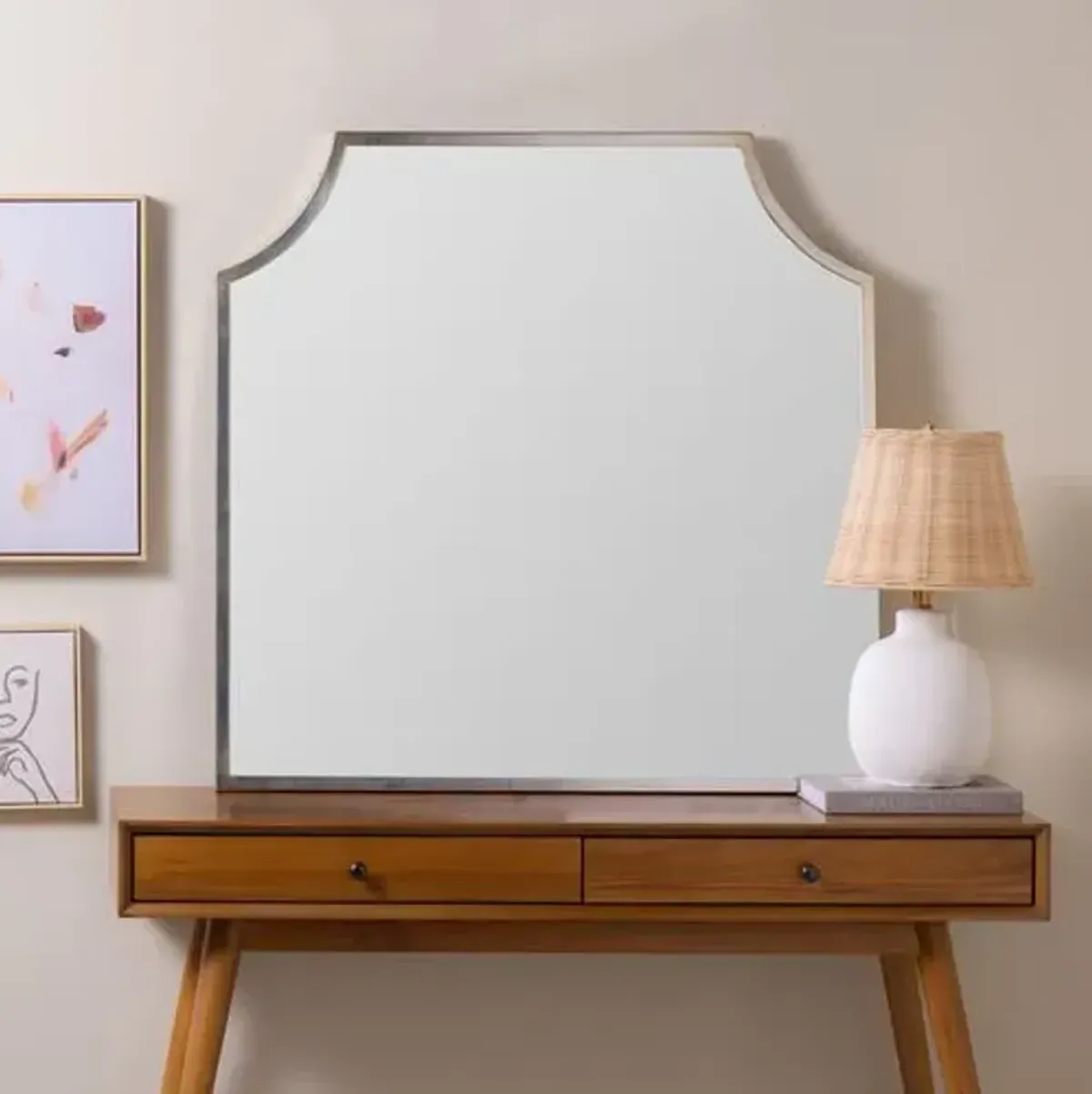 Sadie Mantel Wall Mirror