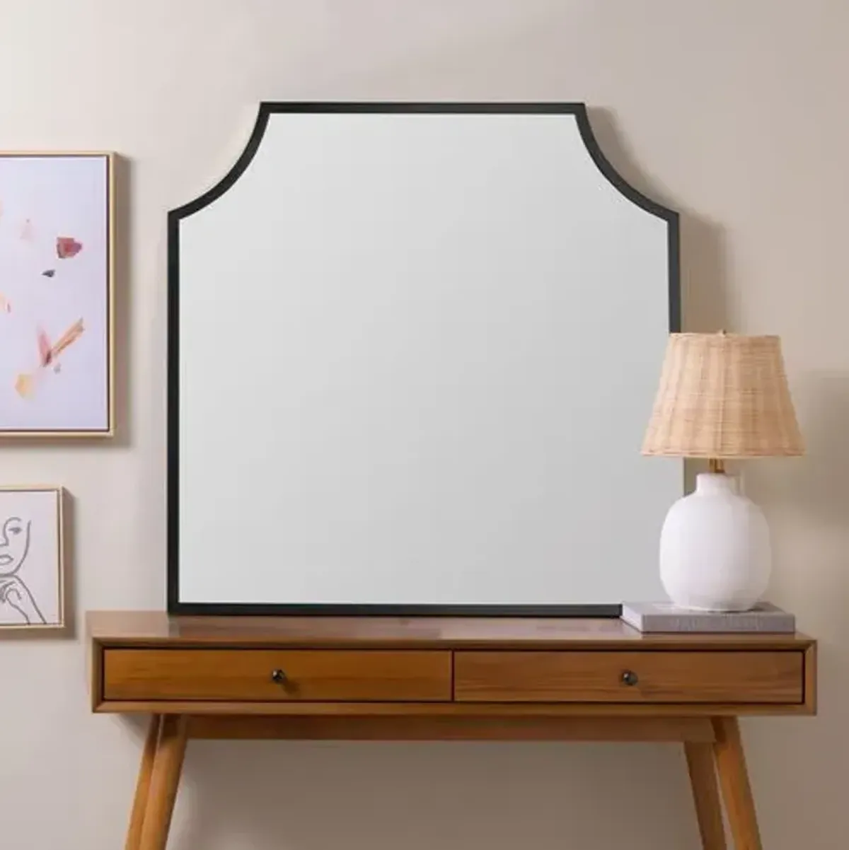 Sadie Mantel Wall Mirror