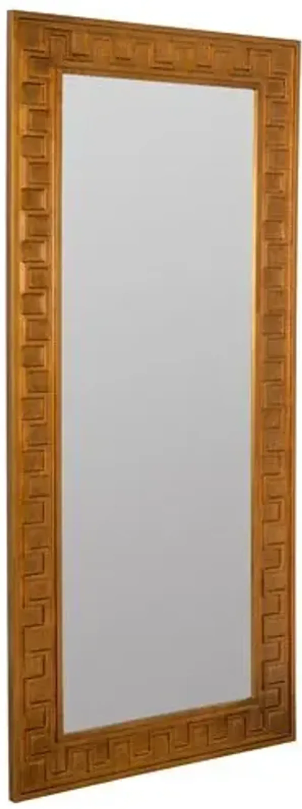 Brook Greek-Key Floor Mirror - Erin Gates - Gold