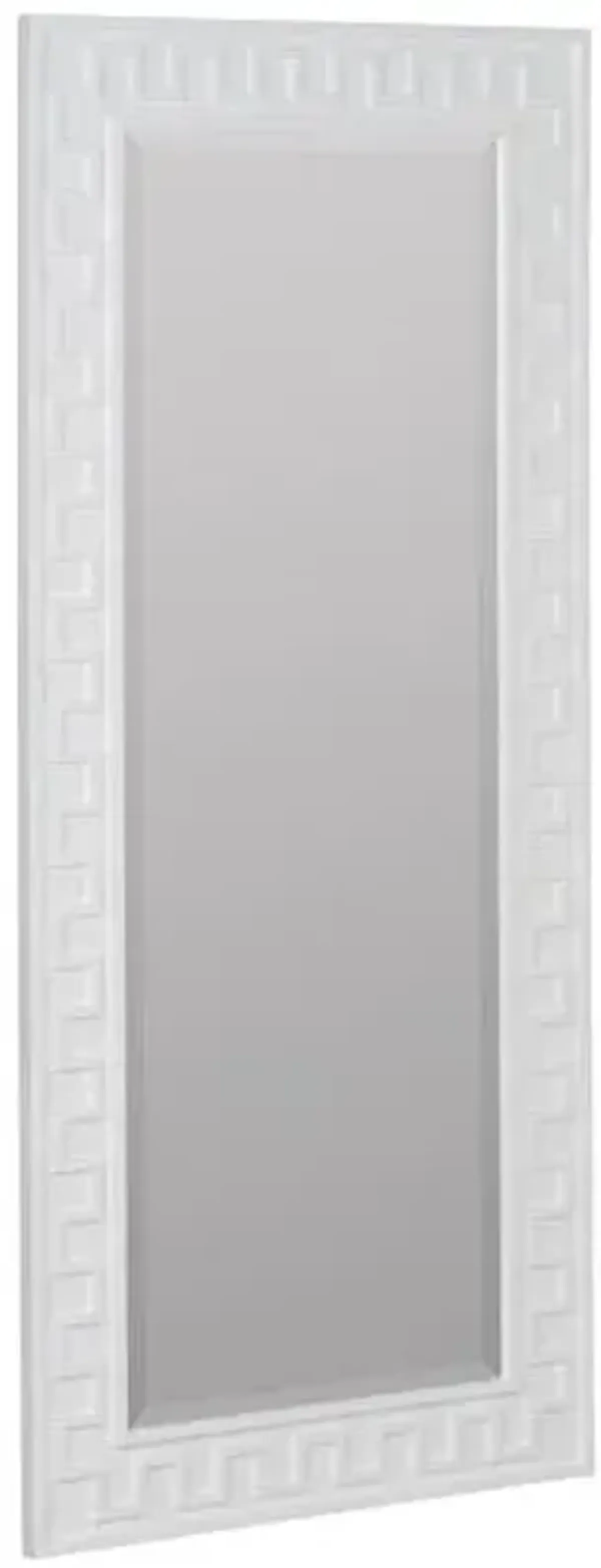 Brook Greek-Key Floor Mirror - Erin Gates - White