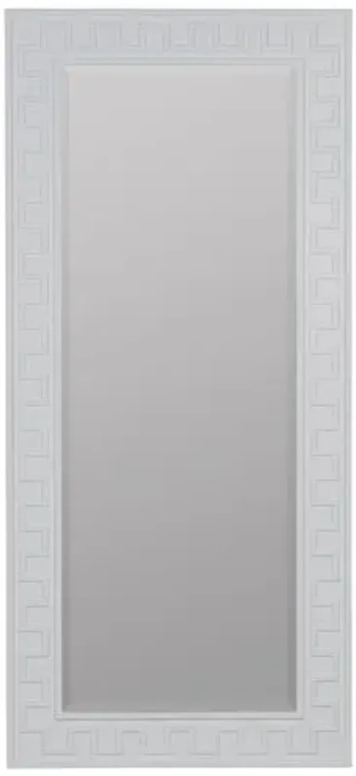 Brook Greek-Key Floor Mirror - Erin Gates - White