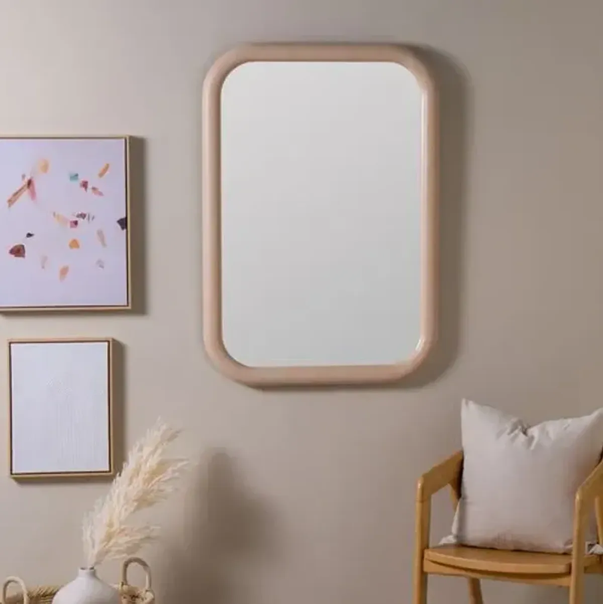 Kiki Wall Mirror - Light Maple