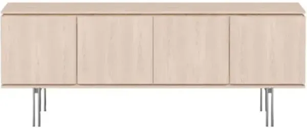 Paulo 4-Door Brazilian Buffet - Brown