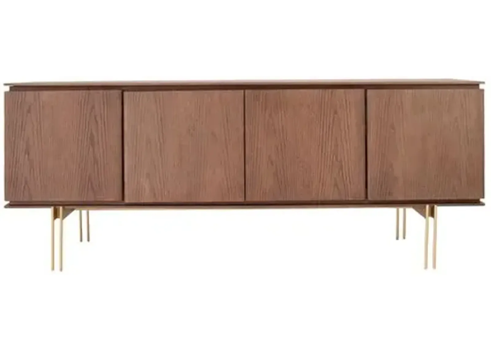 Paulo 4-Door Brazilian Buffet - Brown