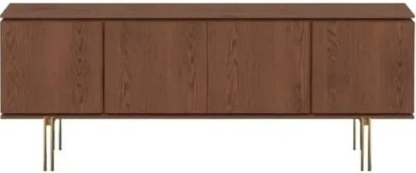 Paulo 4-Door Brazilian Buffet - Brown