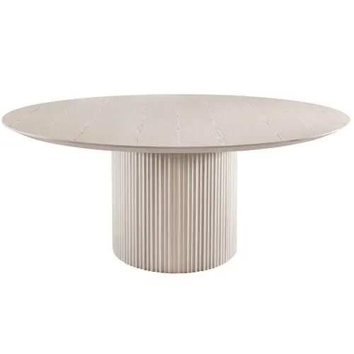 Julio 71" Round Fluted Dining Table