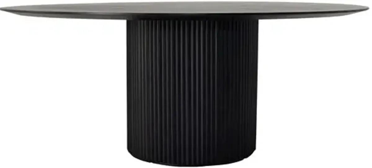 Julio 71" Round Fluted Dining Table