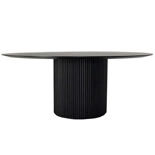 Julio 71" Round Fluted Dining Table