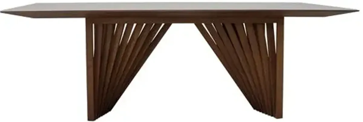 Bexley Lacquered Glass Top Dining Table