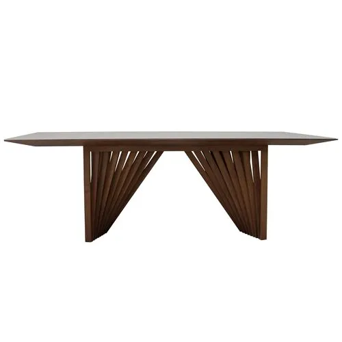 Bexley Lacquered Glass Top Dining Table