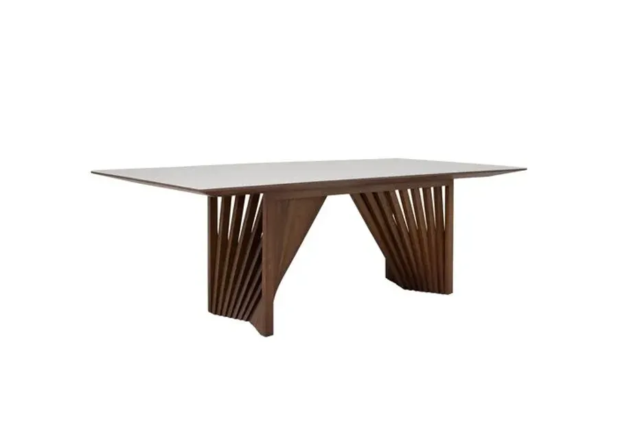 Bexley Lacquered Glass Top Dining Table