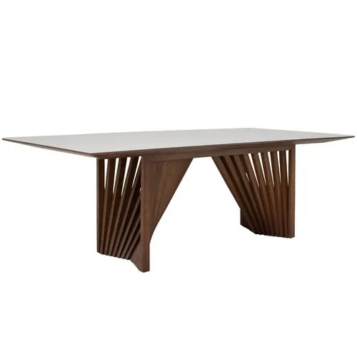 Bexley Lacquered Glass Top Dining Table