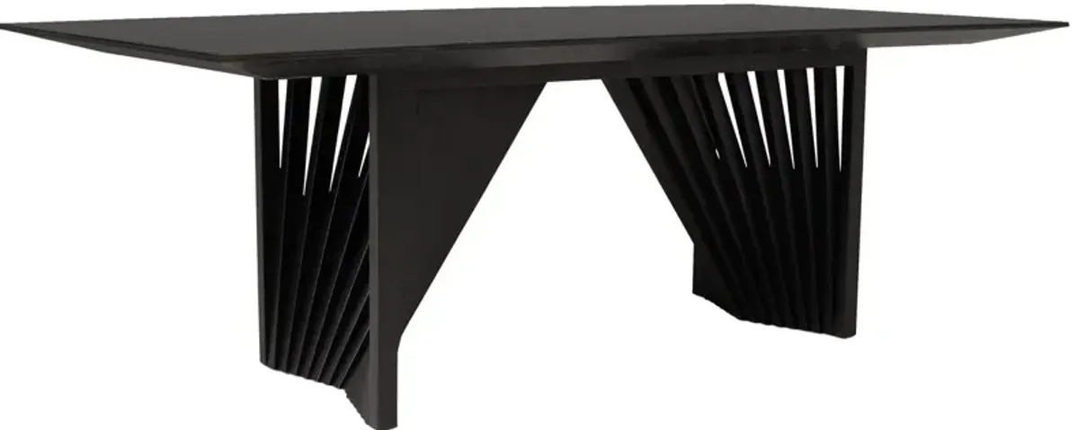 Bexley Lacquered Glass Top Dining Table