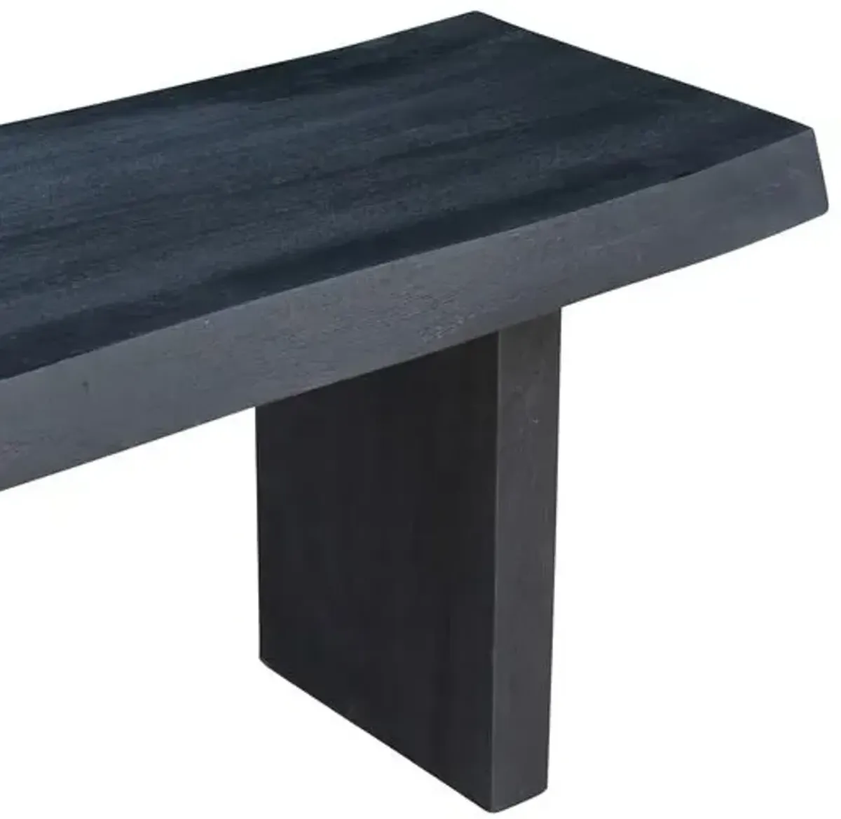 Joshua Live-Edge Bench - Black