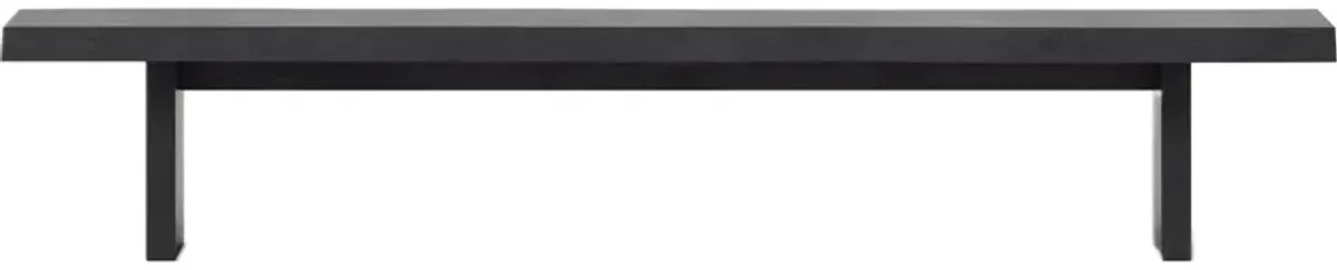 Joshua Live-Edge Bench - Black