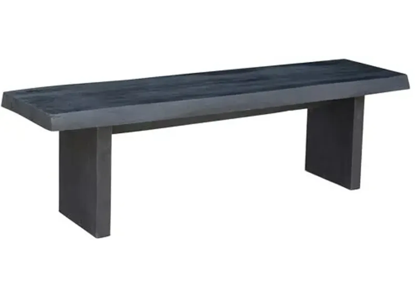 Joshua Live-Edge Bench - Black