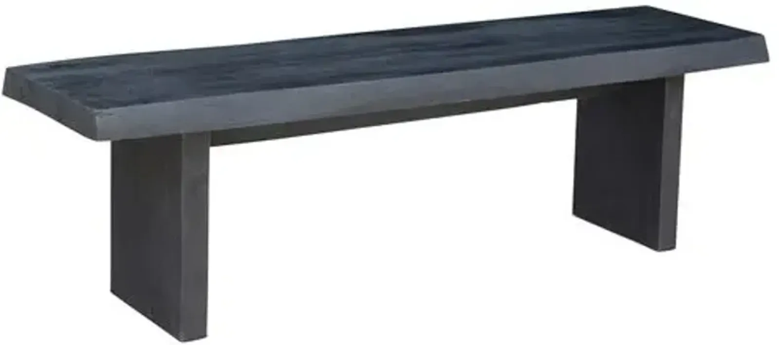 Joshua Live-Edge Bench - Black