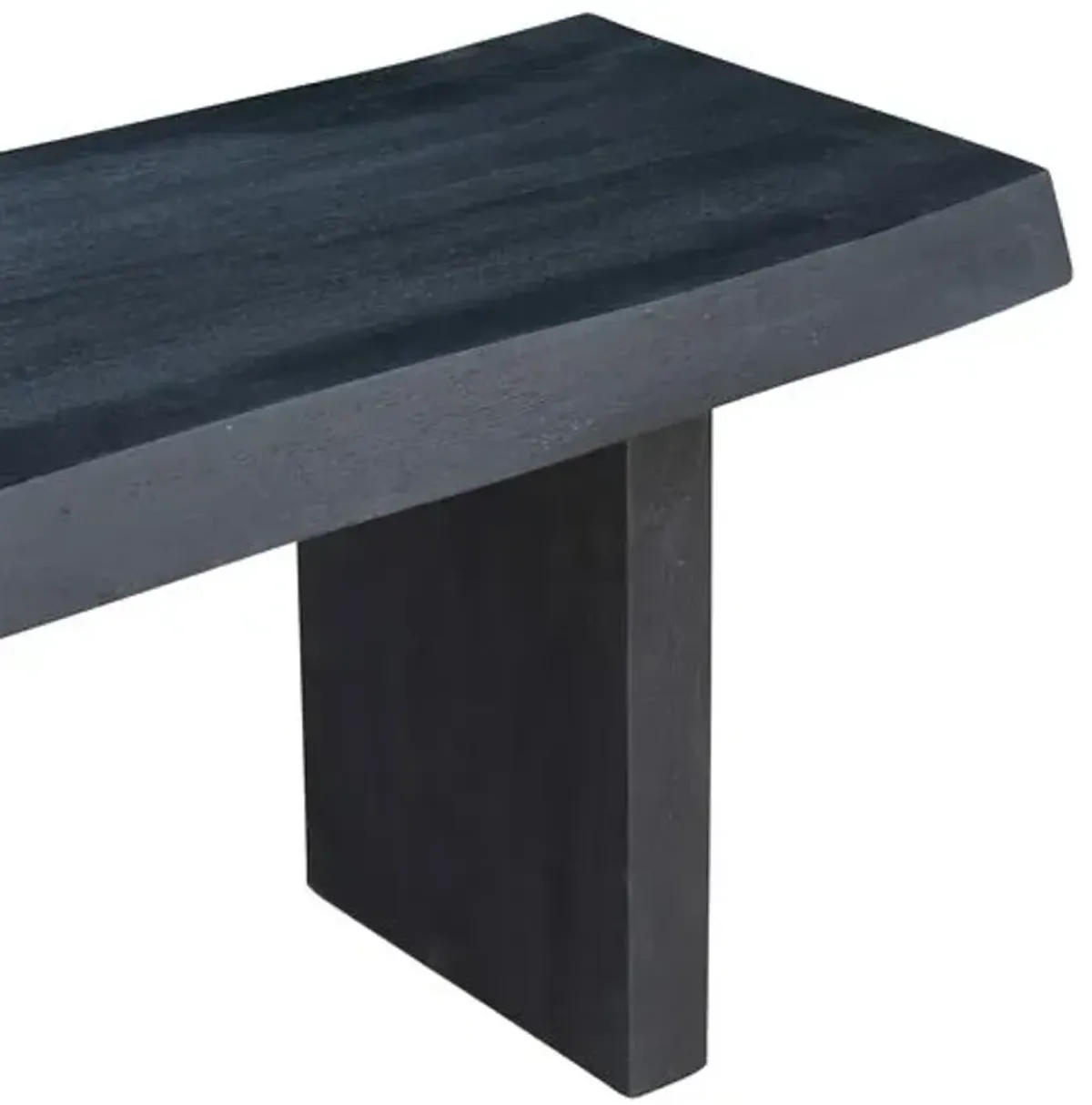 Joshua Live-Edge Bench - Black