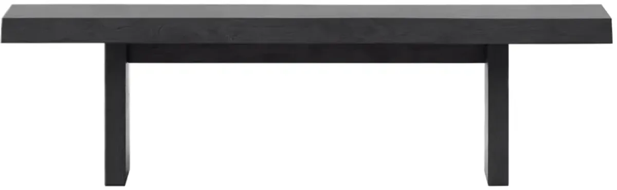 Joshua Live-Edge Bench - Black
