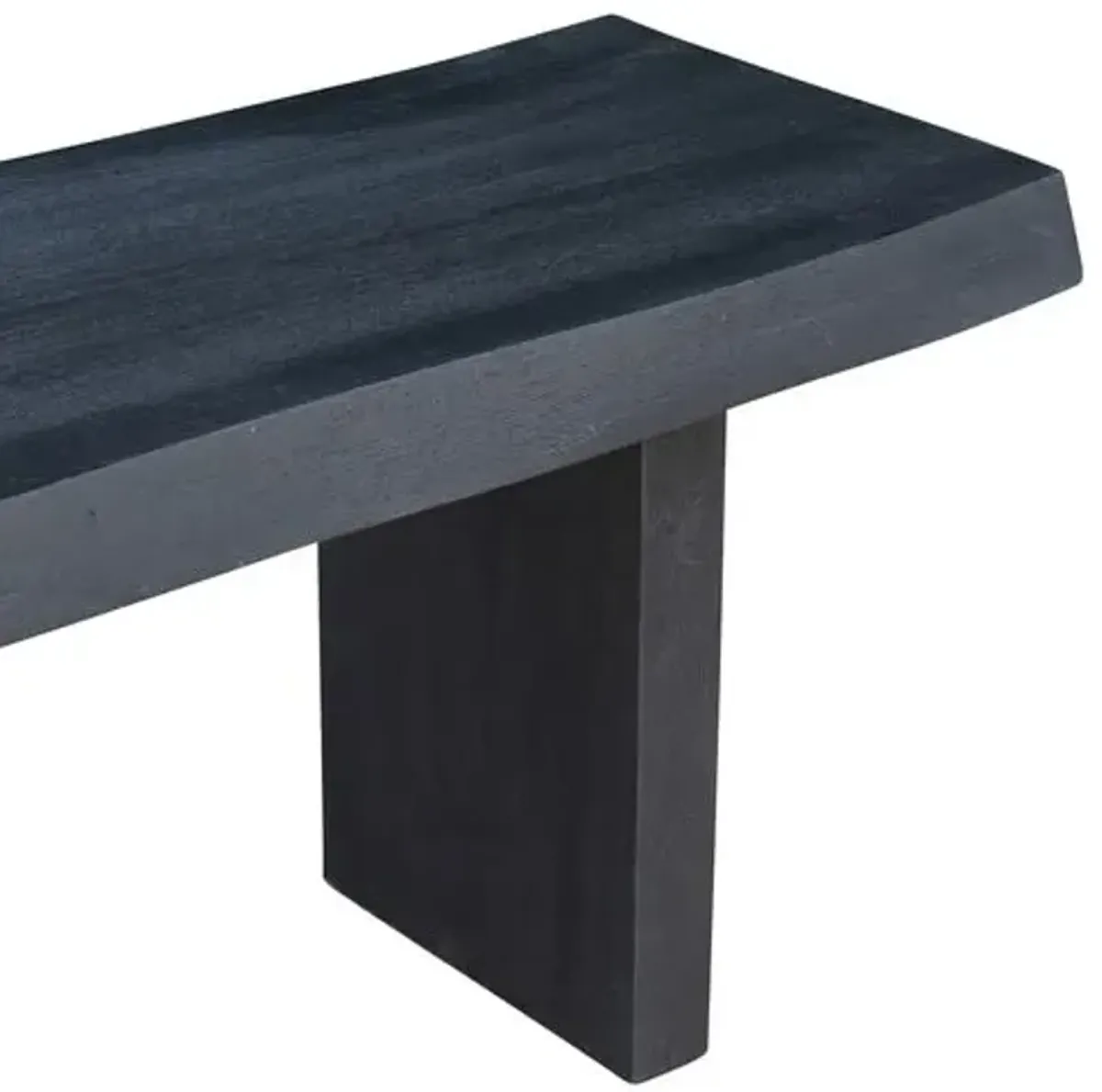 Joshua Live-Edge Bench - Black