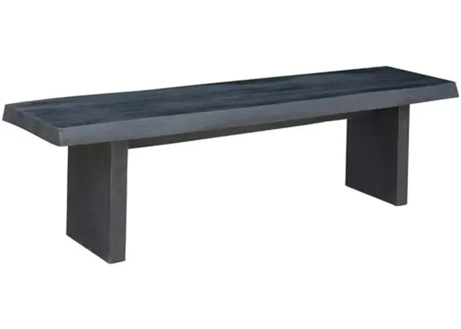 Joshua Live-Edge Bench - Black