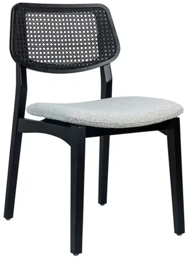 Kylo Cane Dining Side Chair - Black