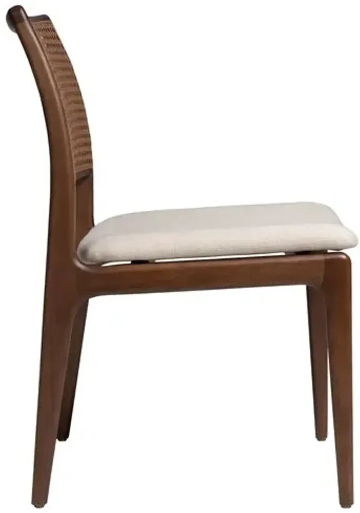 Valerie Cane Side Chair - Brown