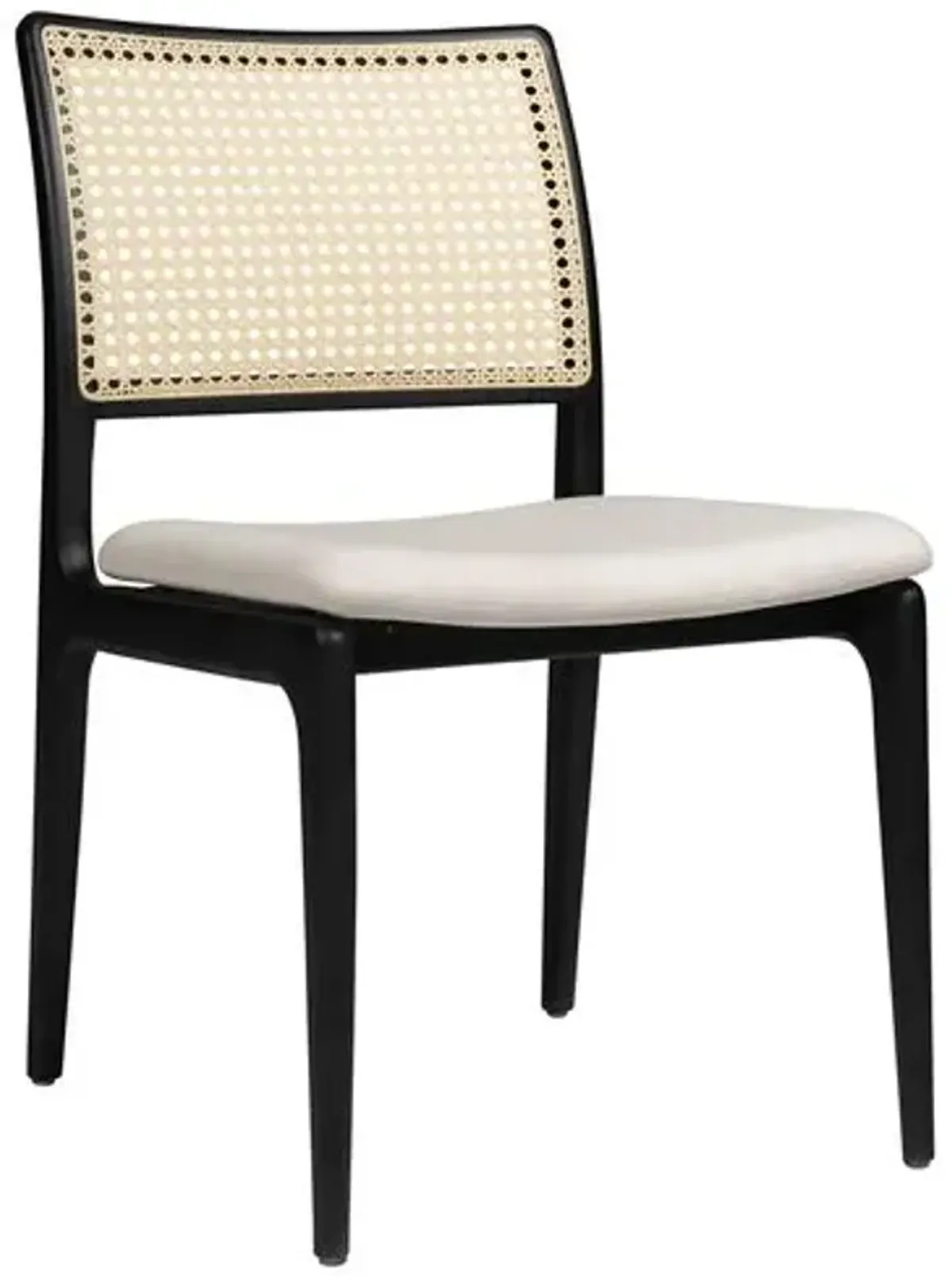 Valerie Cane Side Chair - Black