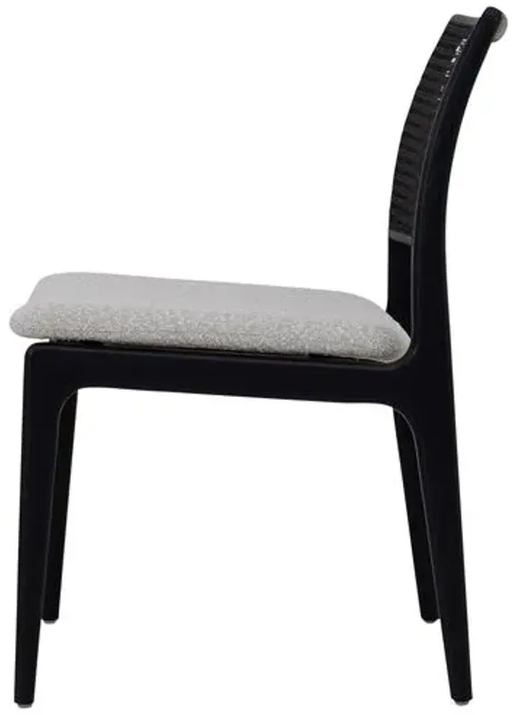 Valerie Cane Side Chair - Black