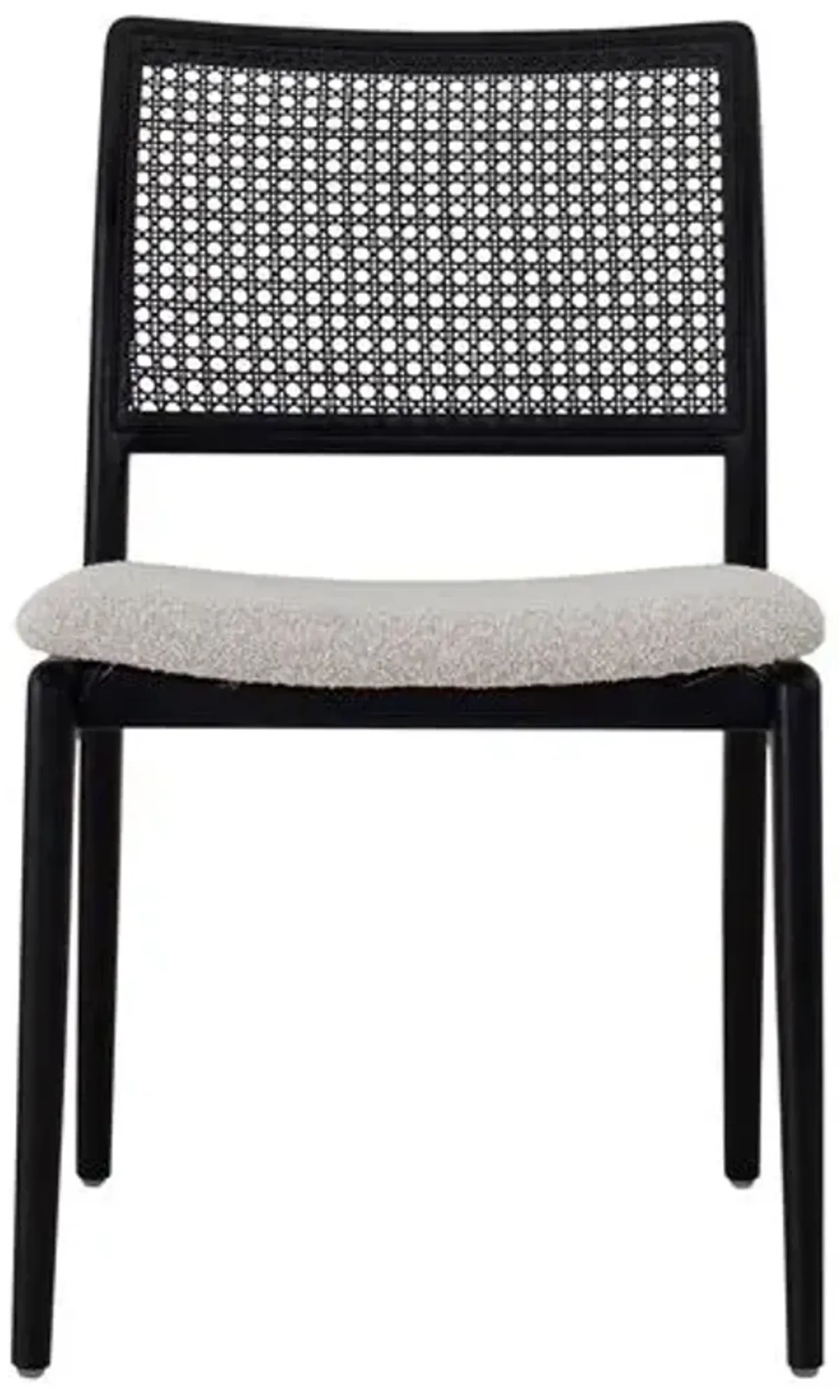 Valerie Cane Side Chair - Black